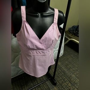 Pink tank blouse